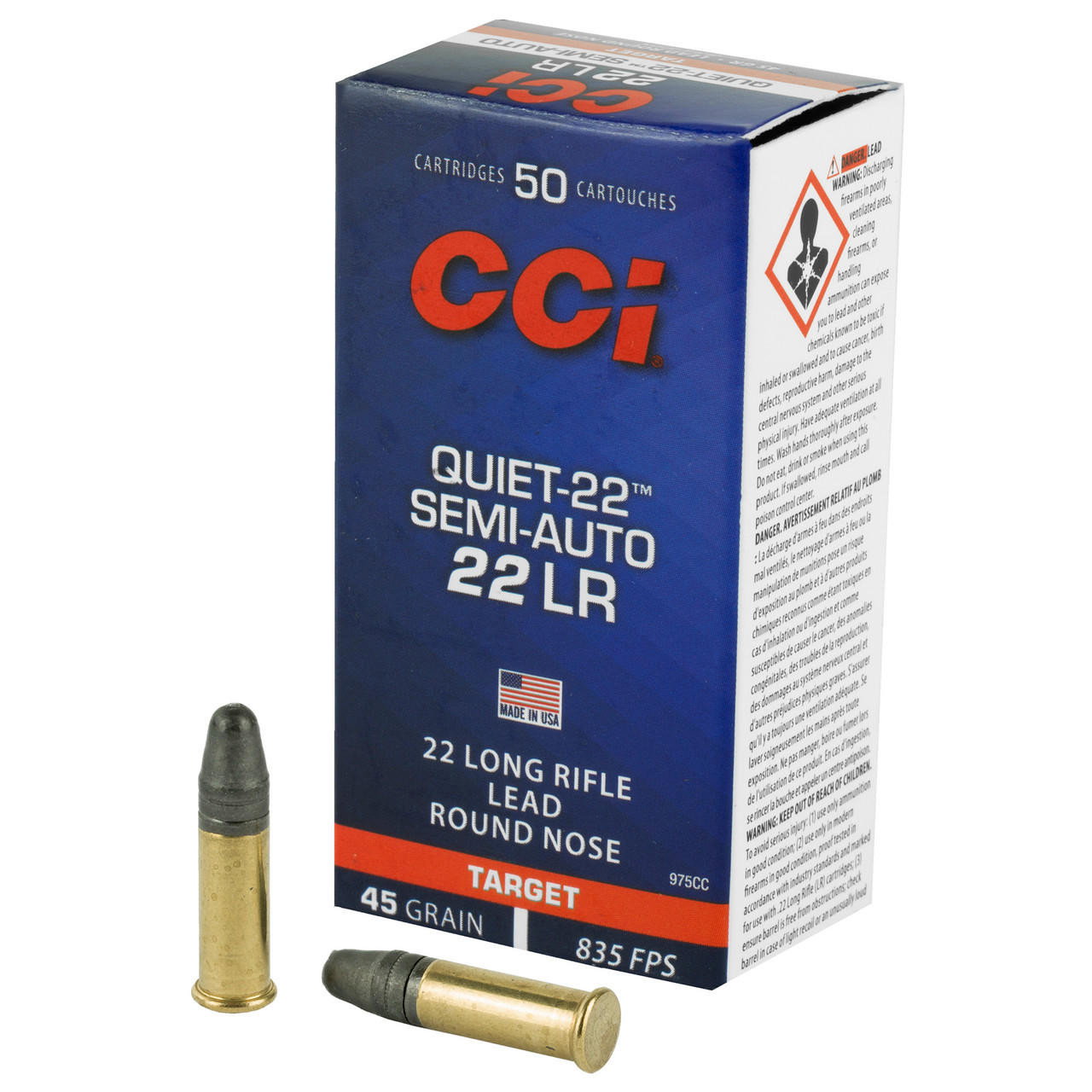 Image of Cci 22lr 45gr Lrn Sa Quiet 50/5000