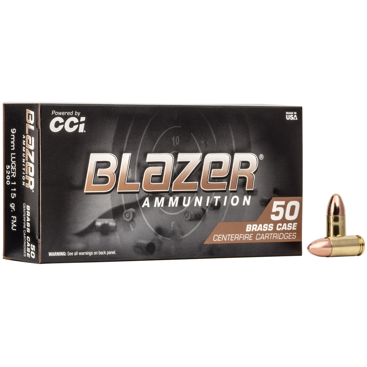 Image of Blazer Brass 9mm 115 Fmj 50/1000