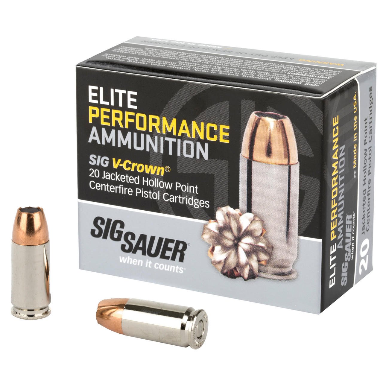 Image of Sig Ammo 9mm 115gr Jhp 20/200