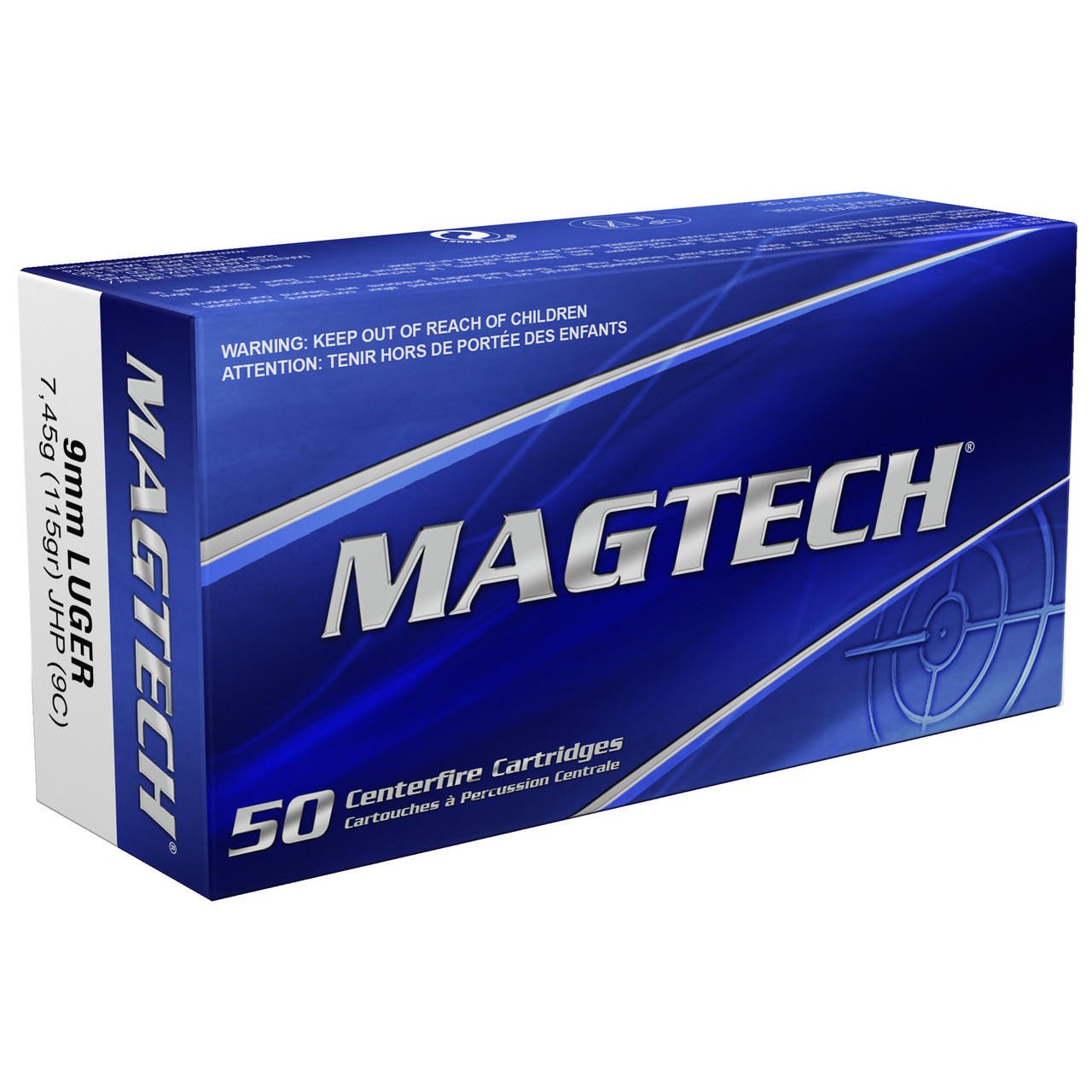 Image of Magtech 9mm 115gr Jhp 50/1000