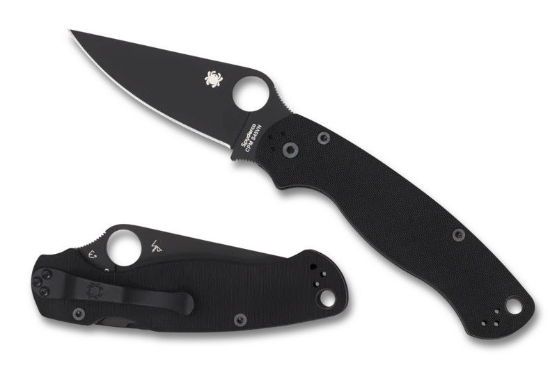 Image of Spyderco Para Military 2 G10 Black Blade S45VN Steel