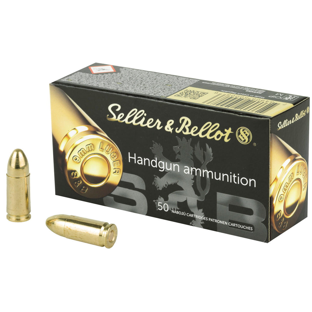 Image of Sellier & Bellot 9mm 115gr FMJ 50/1000