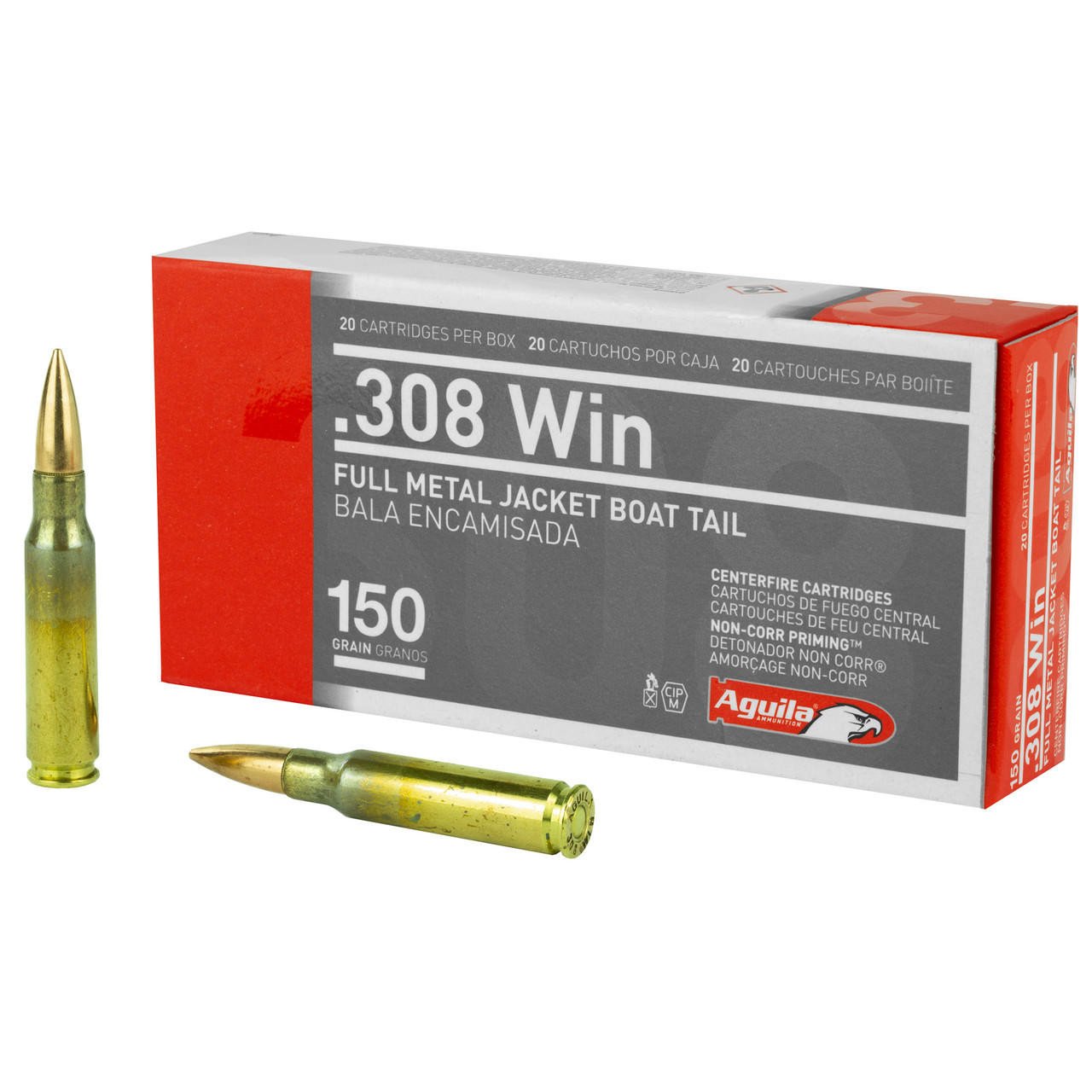 Image of Aguila 308win 150gr Fmjbt 20/500