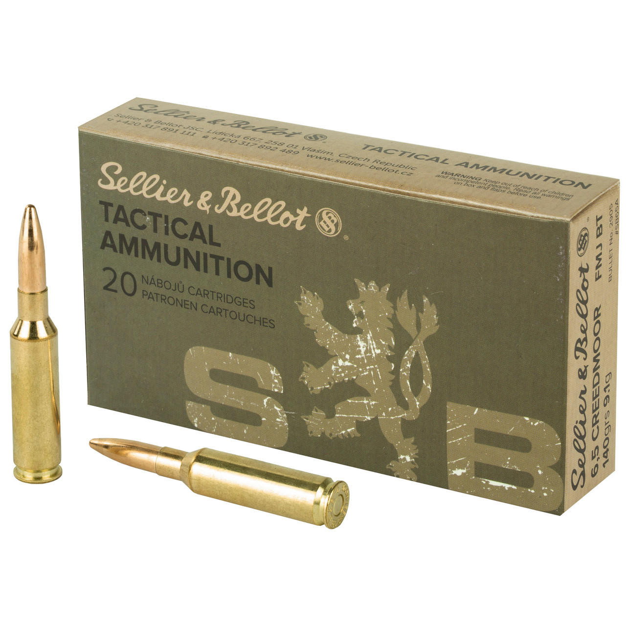 Image of LIMITED !!!!! S&b 6.5creed 140gr Fmj 20/500