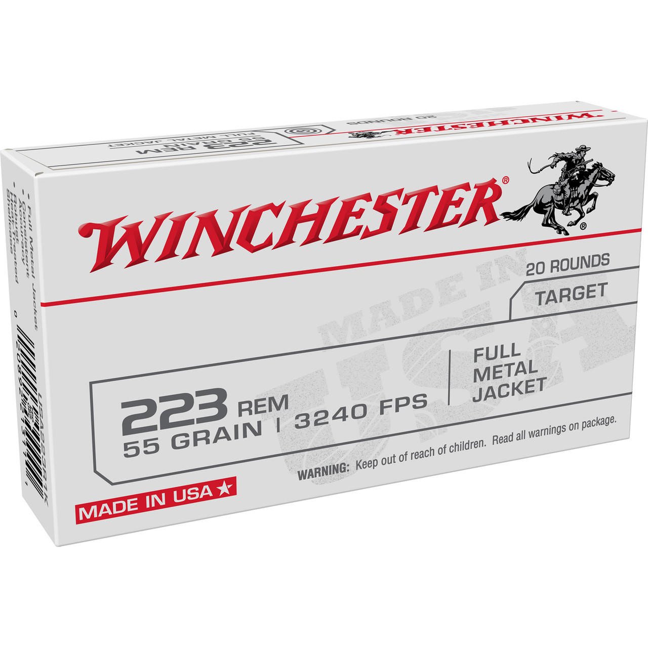 Image of Win Usa Trgt 223rem 55gr Fmj 20/1000