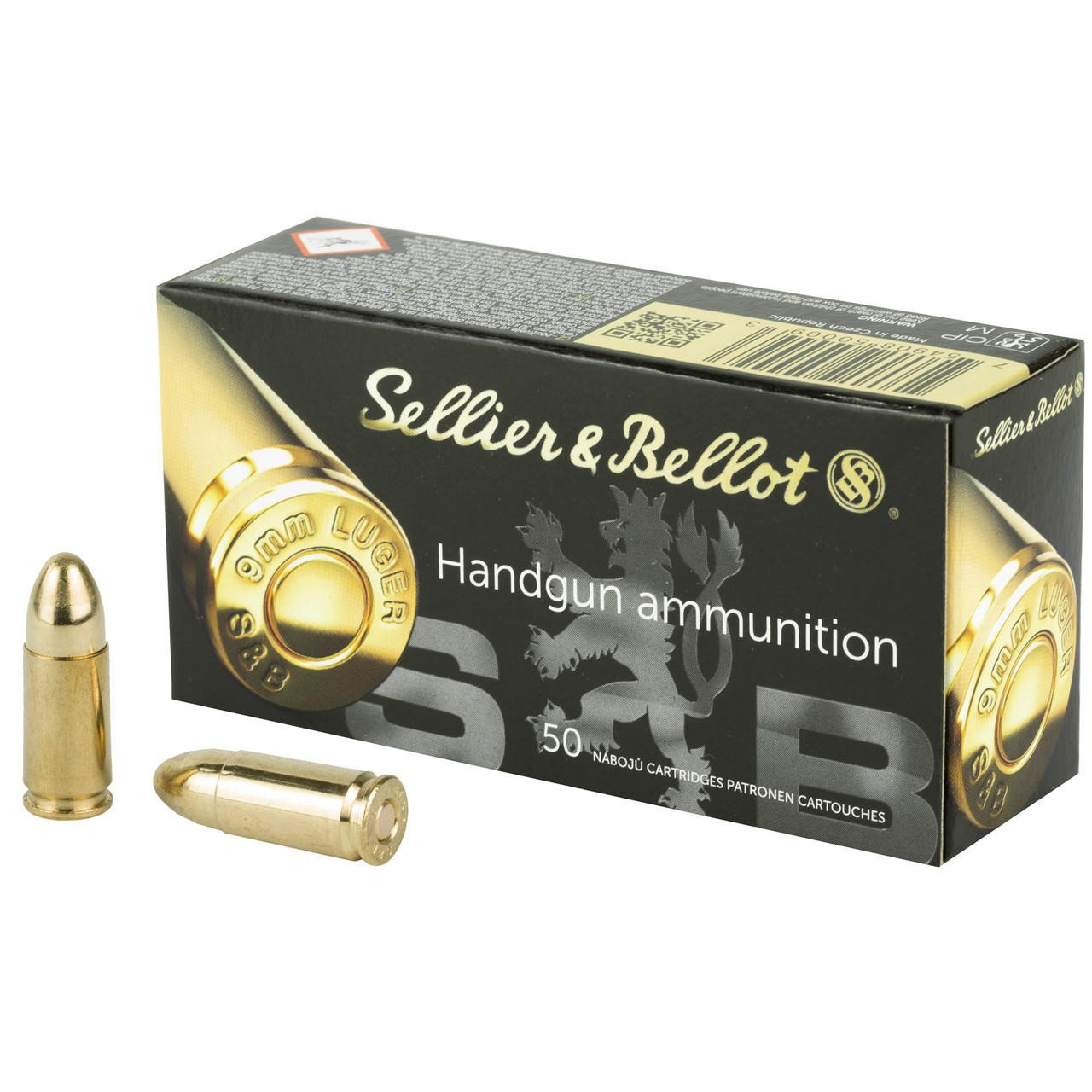 Image of Sellier & Bellot 9mm 124gr FMJ 50/1000