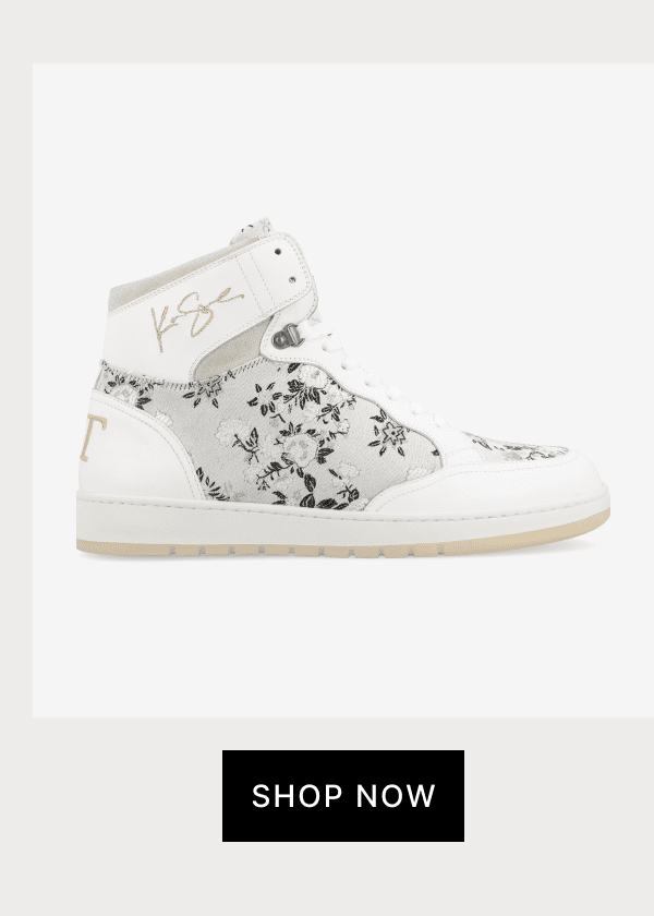 The Rapido High-top Sneaker in Eden Blanc