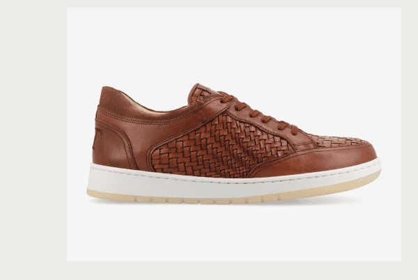 The Rapido Low Sneaker in Brown Woven