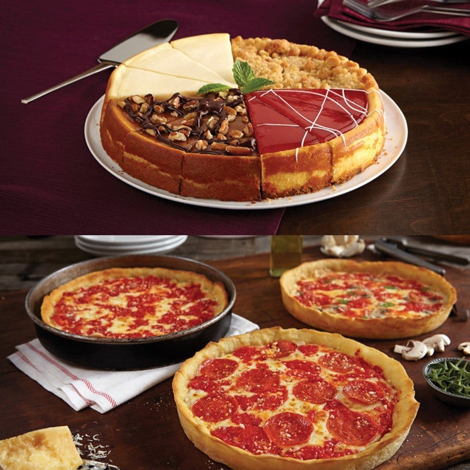 Eli's Cheesecake & Lou Malnati's Cheesecake + Pizza