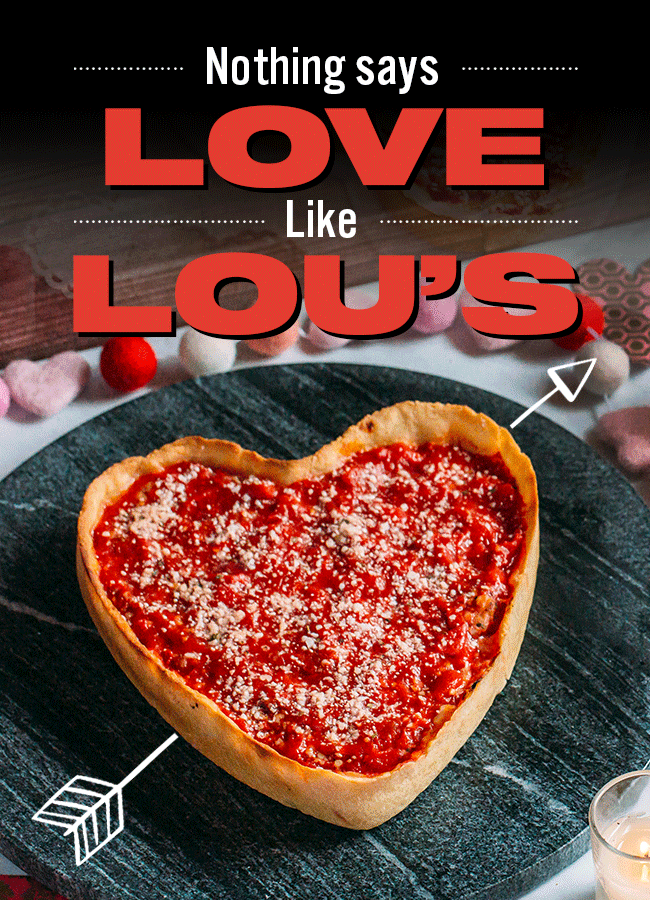 15% OFF All Lou's Pizza Packs Combos DELIVERED BY BIG GAME SUNDAY