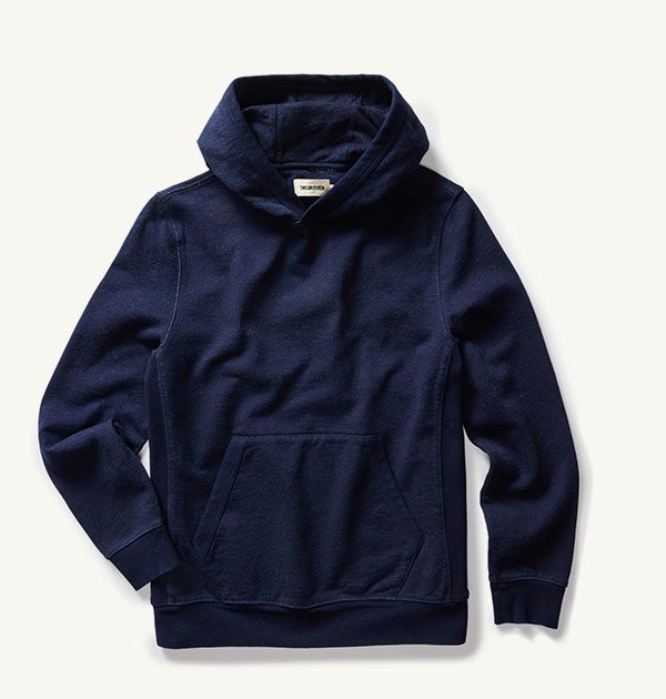 The Apres Hoodie in Indigo Terry