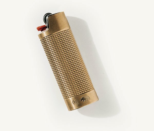 The Lighter Sleeve in Brass