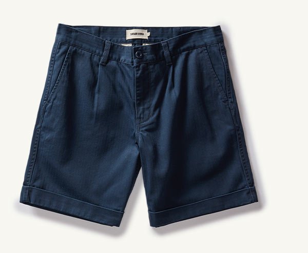 The Matlow Short in Navy Herringbone