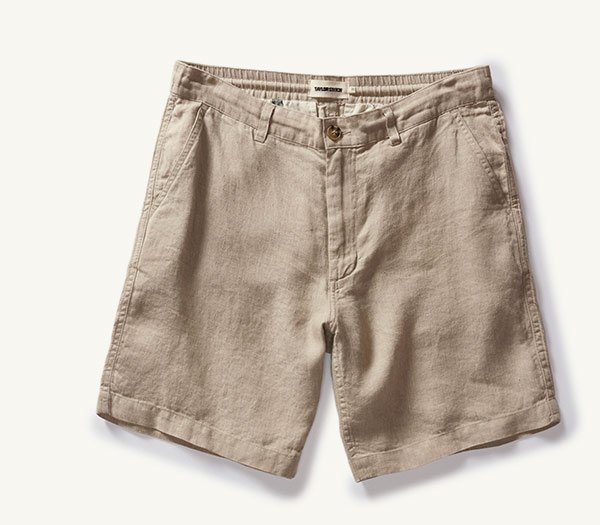 The Easy Short in Natural Linen