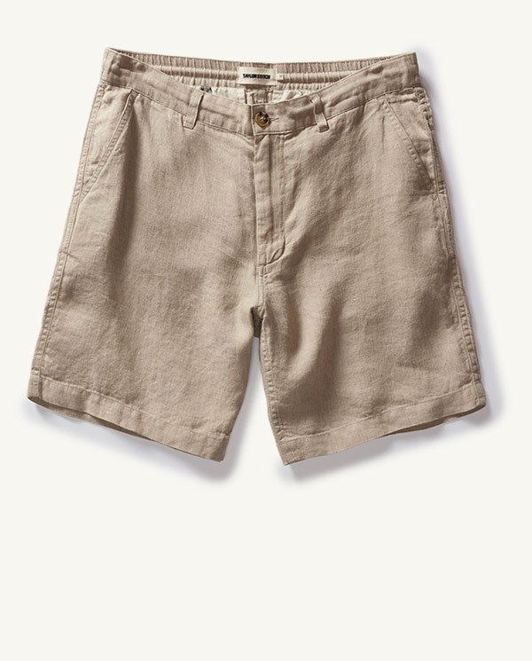 The Easy Short in Natural Linen