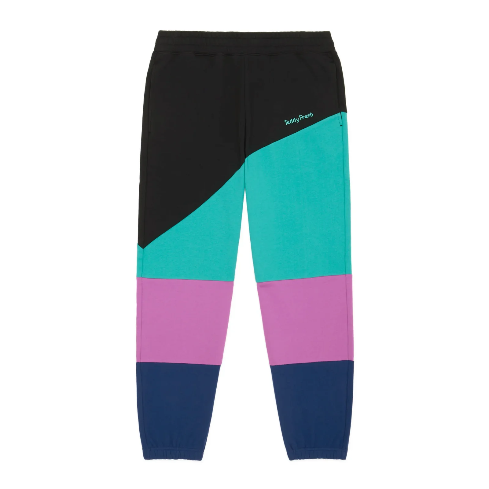 Image of Asymmetric Color Block Sweatpants