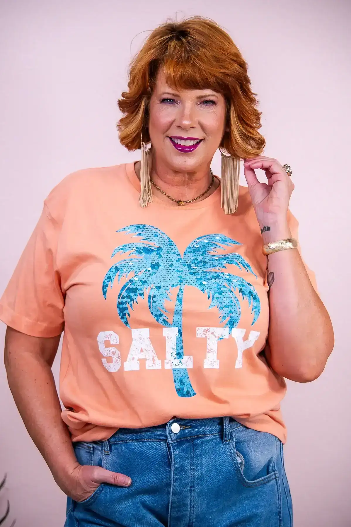 Image of Salty Sunset Graphic Tee - A3365SS