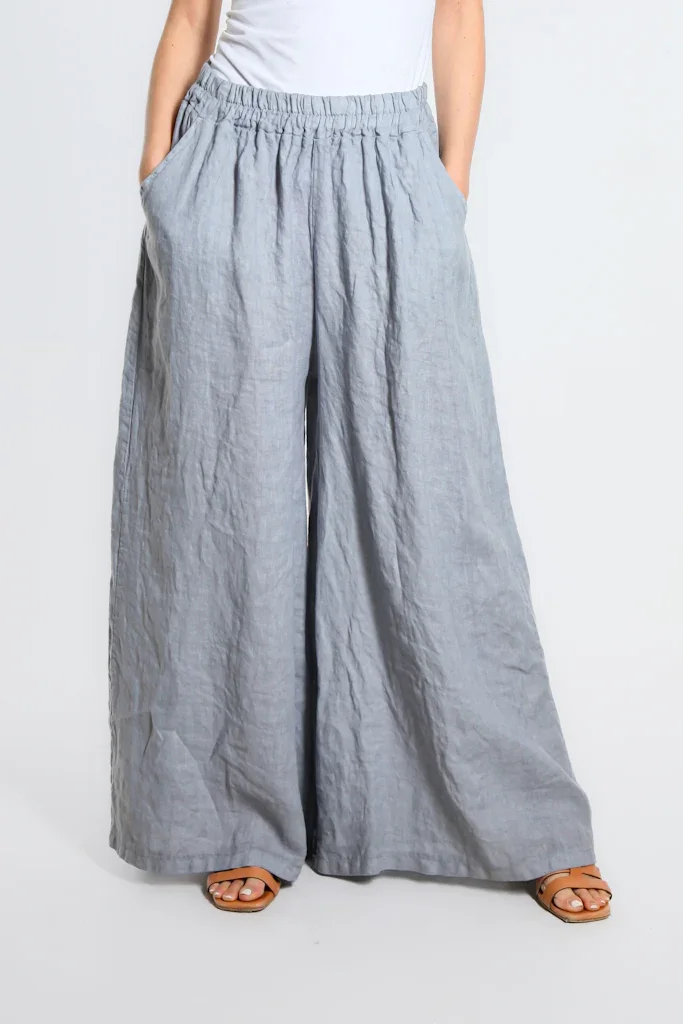 Image of Angelena Linen Wide Leg Pant