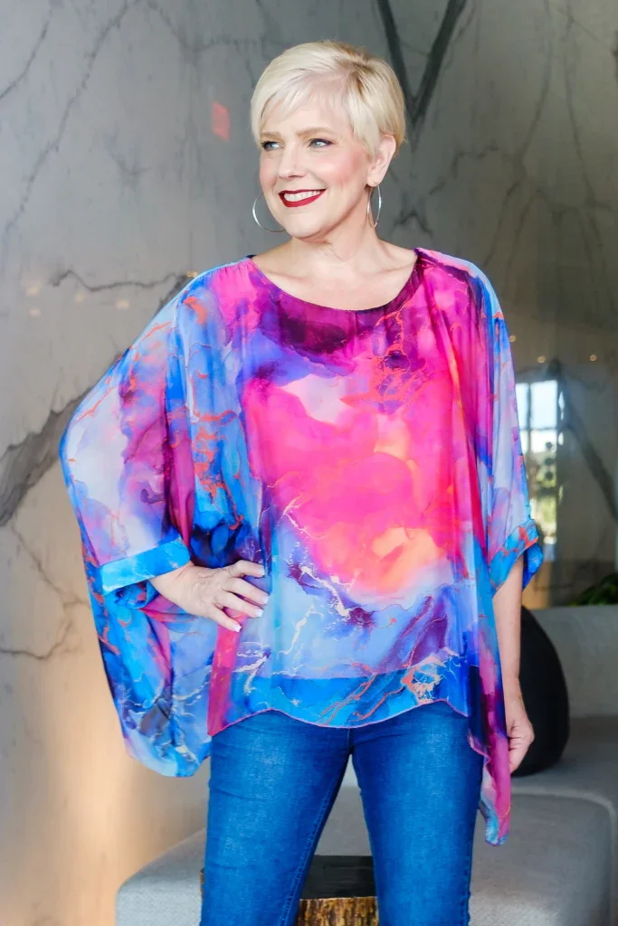 Image of Sofia Geode Silk Kaftan