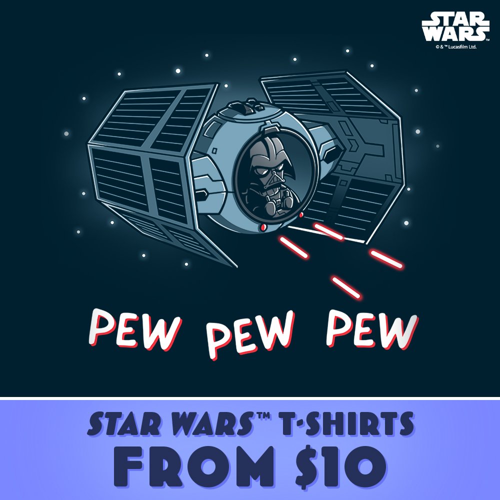 Star Wars T-shirts from \\$10