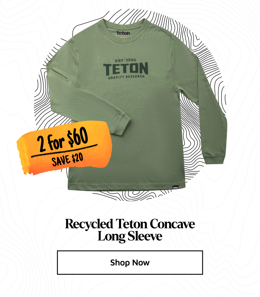 Recycled Teton Concave Long Sleeve