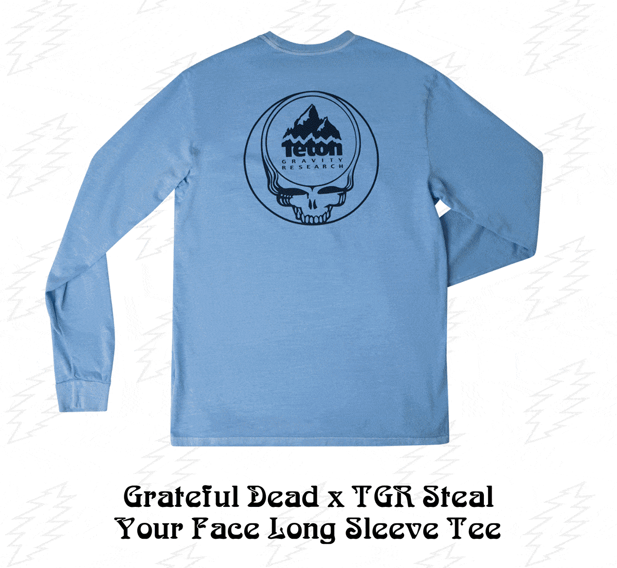 Grateful Dead x TGR Steal Your Face Long Sleeve Tee. Buttery smooth and incredibly soft, our long-sleeve tee is perfect for the winter transition to spring