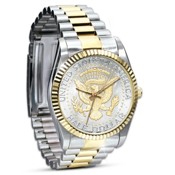 Official JFK Half Dollar Presidential Men's Watch