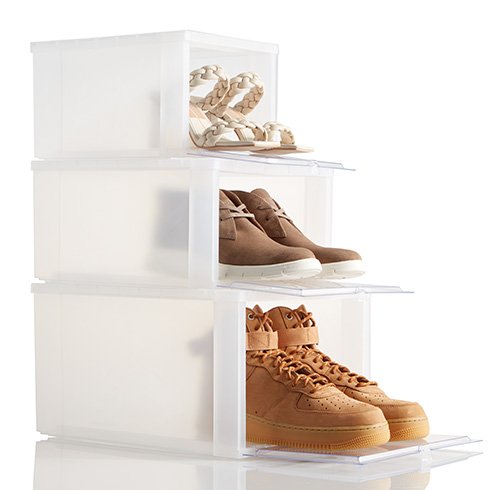 Drop-Front Shoe Boxes