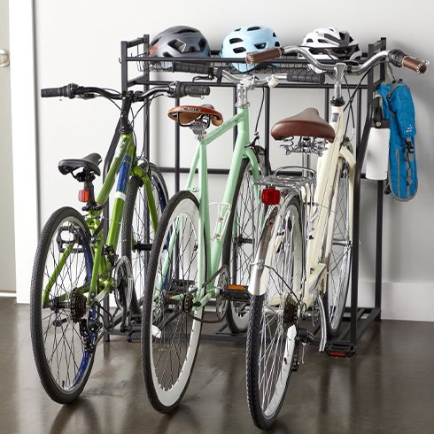 The Container Store Heavy-Duty Triple Bike Rack