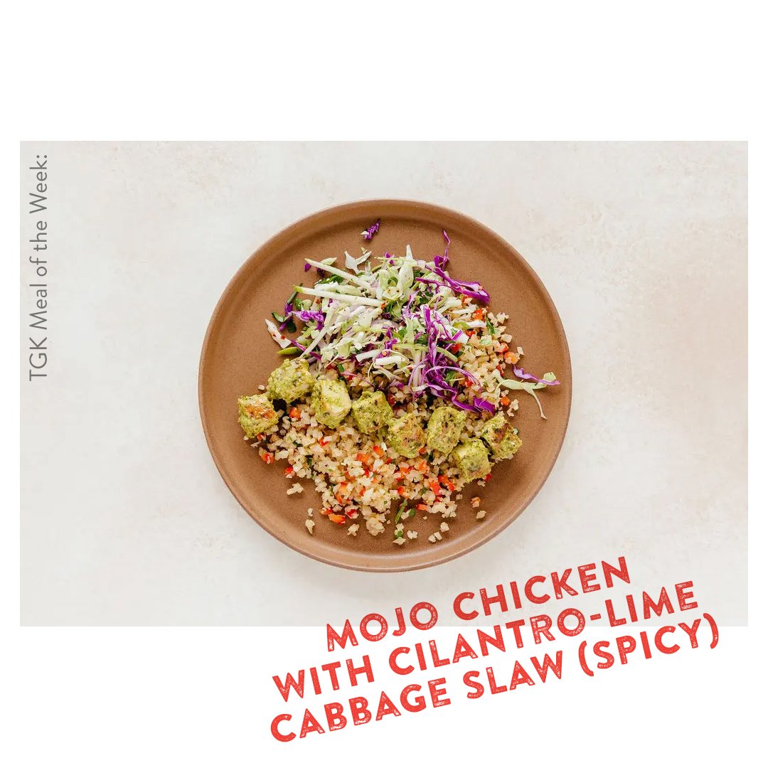 Mojo Chicken with Cilantro-Lime Cabbage Slaw