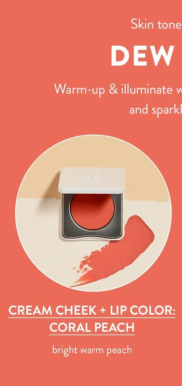 Cream Cheek + Lip Color: Coral Peach