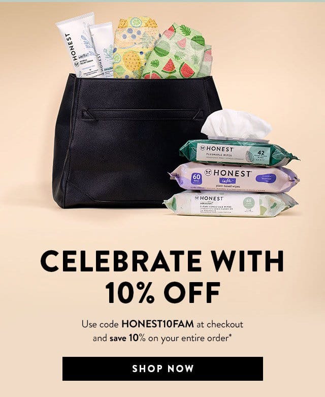 Celebrate the 4th with 10% OFF! Use code HONEST10FAM at checkout and save 10% on your entire order.