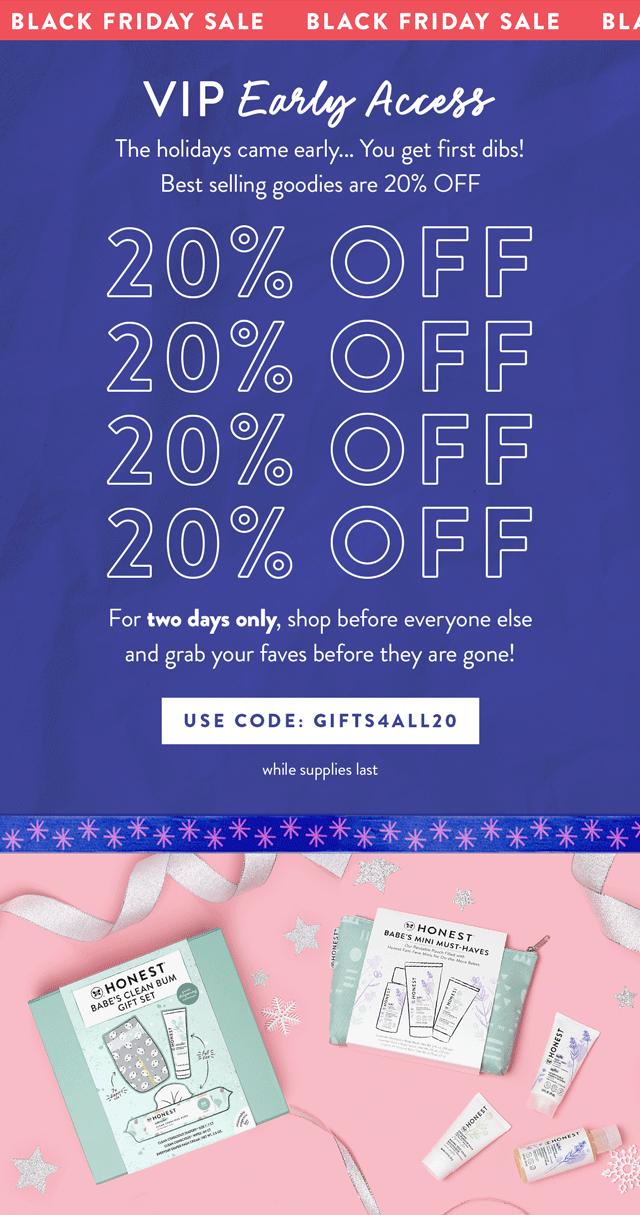 Use code GIFTS4ALL20 to get 20% off select gifts!