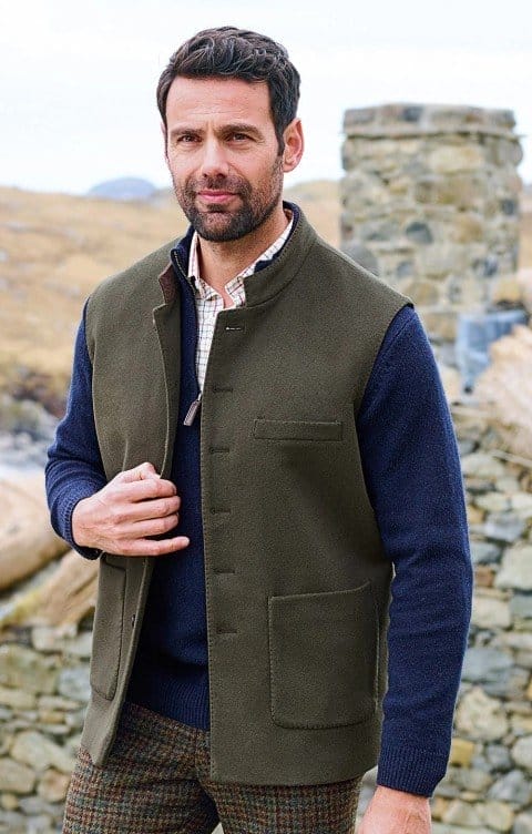 Wool And Cashmere Sporting Waistcoat