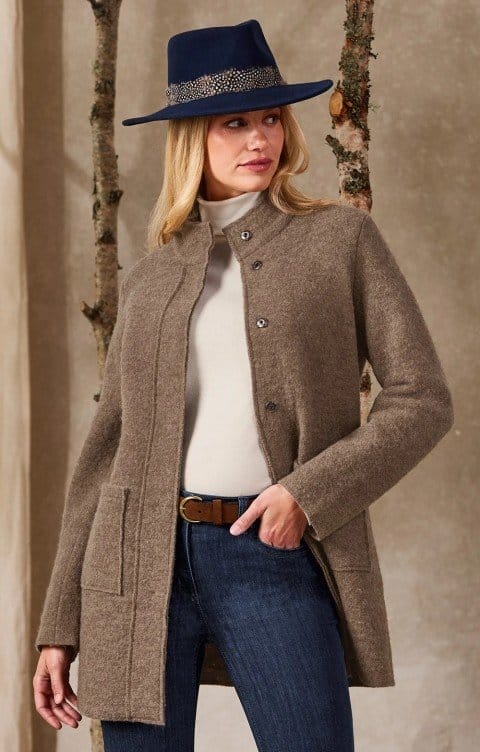 Boiled Wool Patch Pocket Jacket