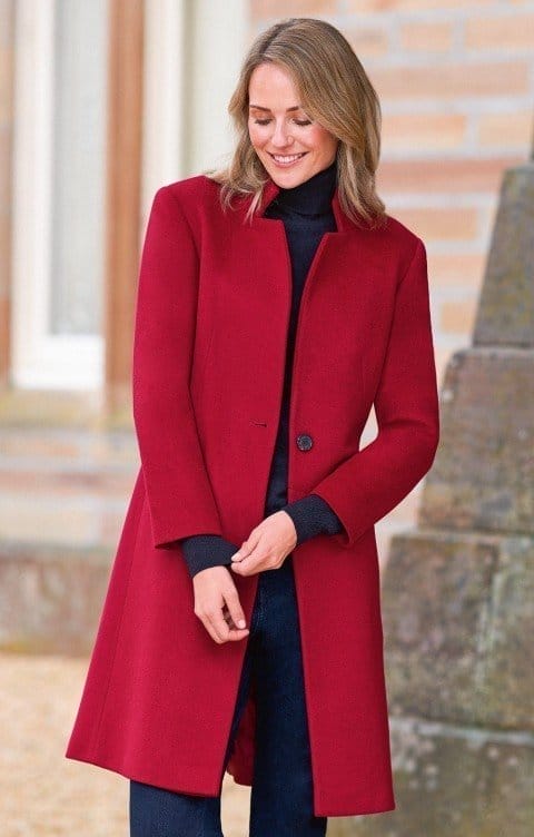 WOOL & CASHMERE NOTCH COAT