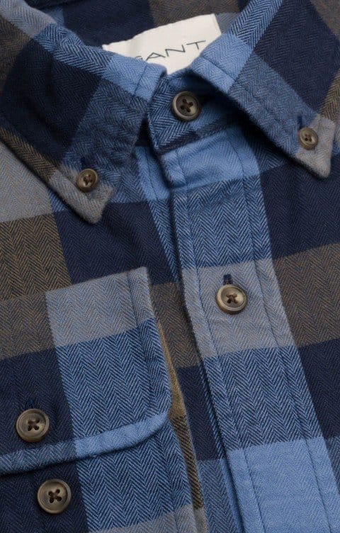 Gant Herringbone Flannel Check Shirt