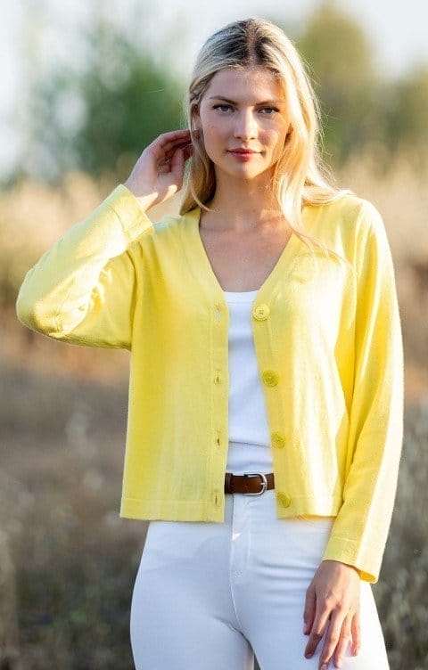 Marble Short Button Cardigan