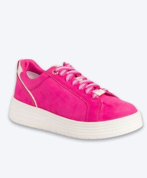 Marco Tozzi Suede Platform Sneaker