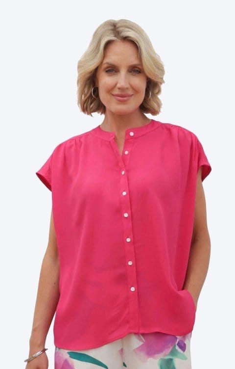 Pomodoro Cap Sleeve Blouse