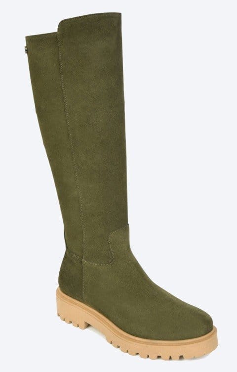 CHUNKY SOLE SUEDE TALL BOOT