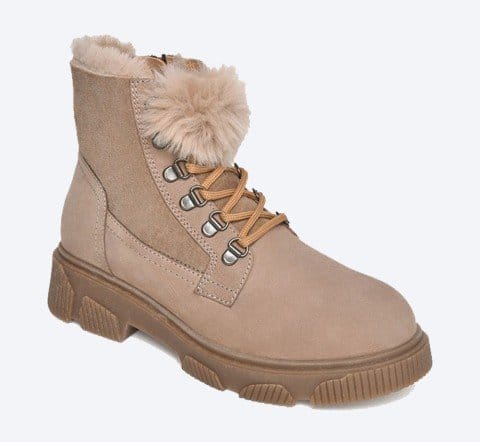 LACE UP SHEEPSKIN BOOT