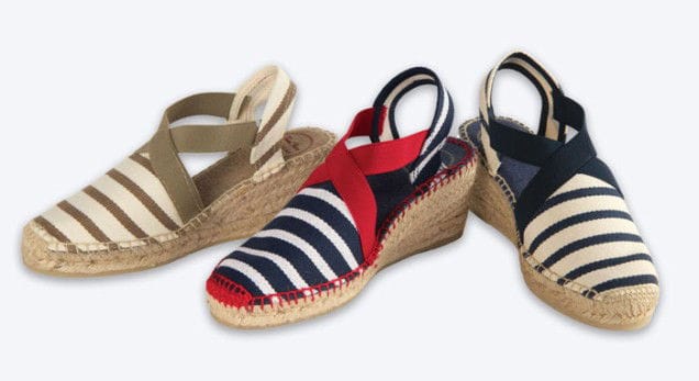 TONI PONS STRIPED CANVAS ESPADRILLE