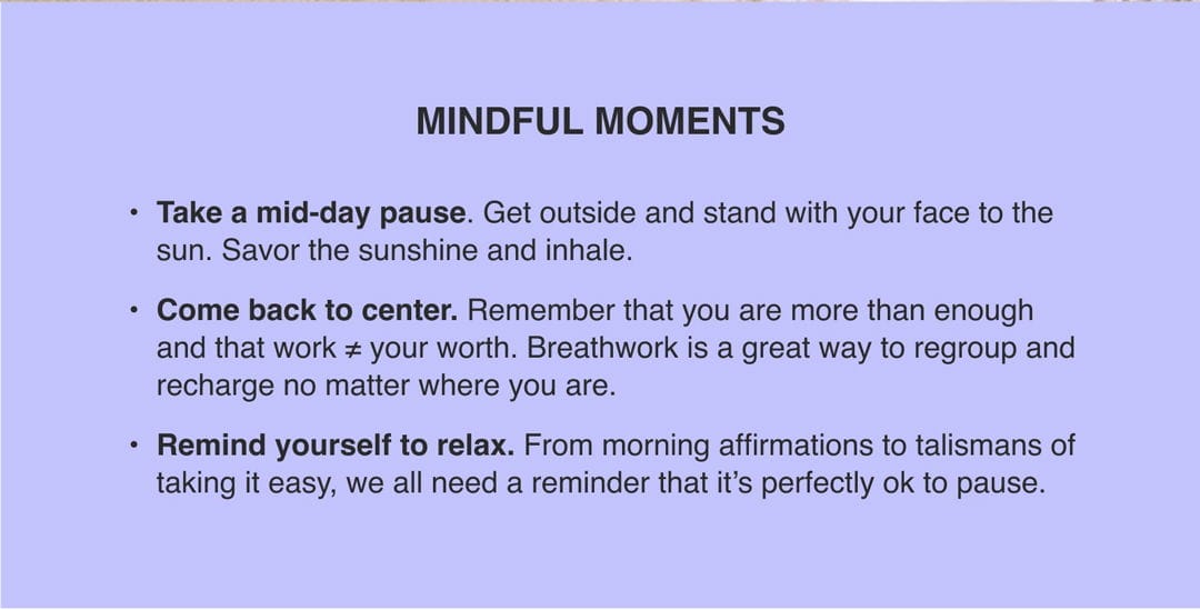 MINDFUL MOMENTS