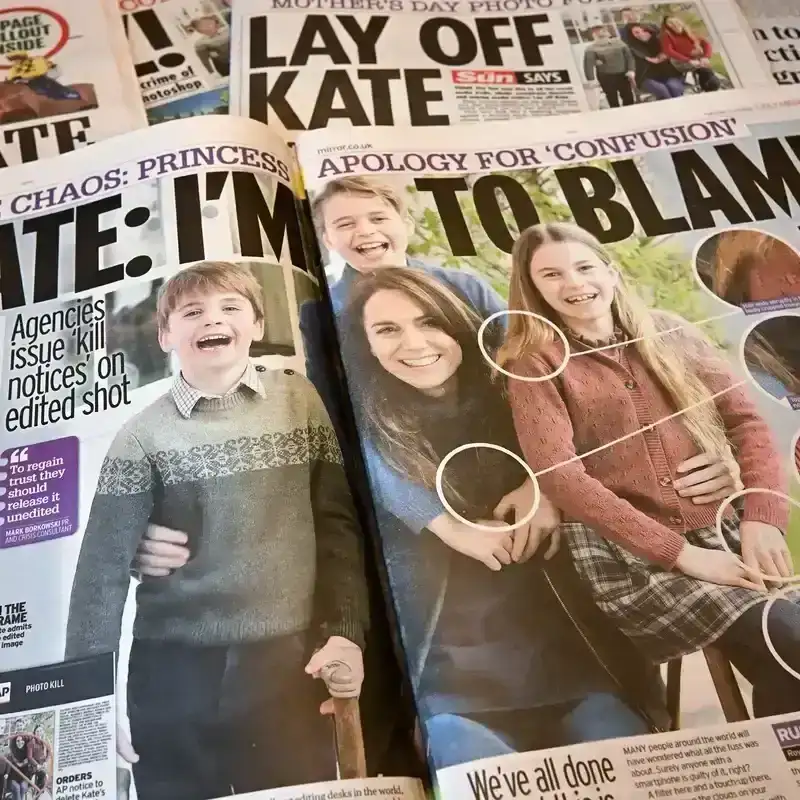 Tabloid press coverage of the Kate Middleton photo scandal.