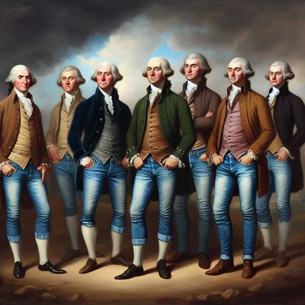 AI Washington clones...in jeans! 😂