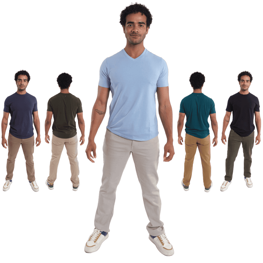 Athletic Denkhakis in all 5 washes
