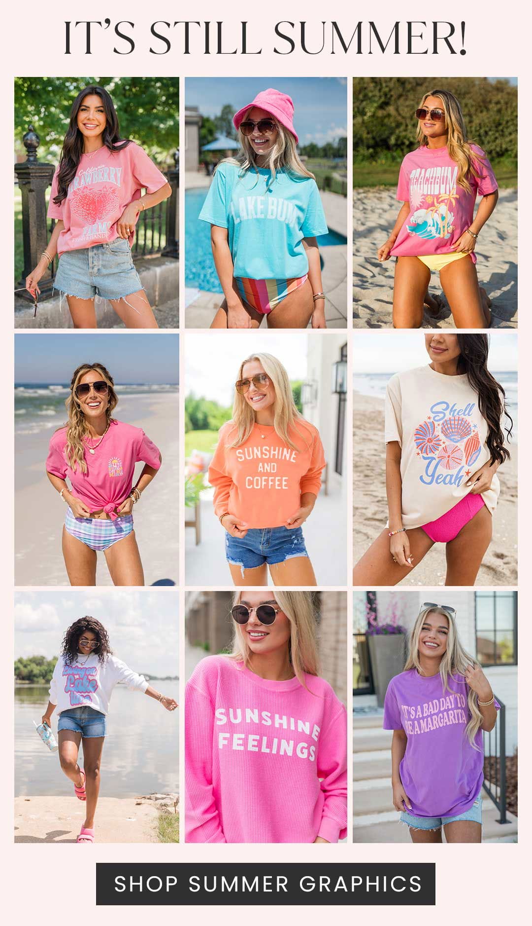 SHOP SUMMER GRAPHICS - IT'S STILL SUMMER!