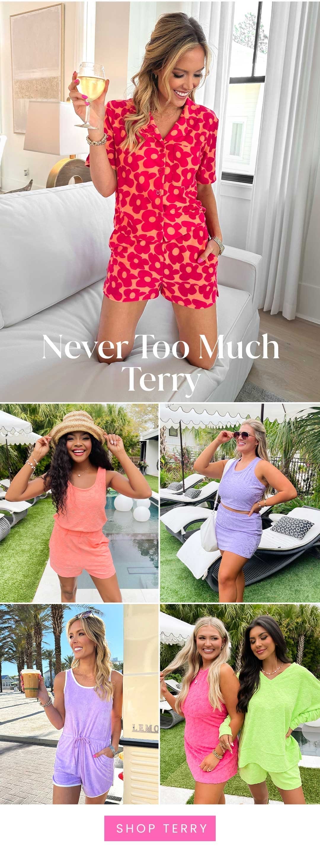 SHOP NEVER TOO MUCH TERRY