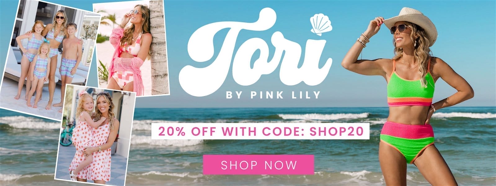 SHOP TORI BY PINK LILY - 20% OFF WITH CODE: SHOP20